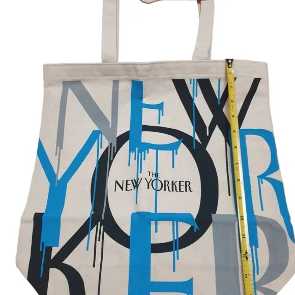 Brand New 1 Pack New Yorker Tote Bag! Blue Black Gray Never used - Picture 2 of 5